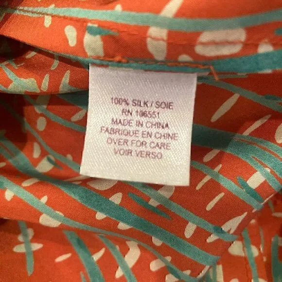 NWOT Calypso St. Barth 100% Silk Shift Dress Size M - Picture 5 of 8